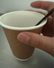 51cup商吉 牛皮紙雙層加厚杯可帶蓋一次性杯子咖啡杯打包奶茶杯熱飲茶水杯 12oz杯不帶蓋（新老混發(fā)） 100只 曬單實(shí)拍圖