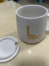 安俊晟陶瓷杯耐高溫馬克杯帶蓋勺家用茶杯咖啡杯學(xué)生杯子陶瓷辦公創(chuàng)意 白色-【杯蓋勺】 曬單實(shí)拍圖