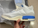 耐克（NIKE）男鞋Air Jordan3 AJ3白藍(lán)運(yùn)動(dòng)鞋緩震防滑耐磨休閑鞋復(fù)古籃球鞋 CT8532-101 40.5 曬單實(shí)拍圖