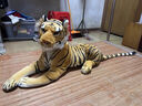 漫叮熊老虎玩偶仿真公仔玩偶布偶虎吉祥物毛絨玩具可愛(ài)生肖虎兒童男孩禮 黃虎 身長(cháng)32cm，含尾巴46cm【仿真老虎 曬單實(shí)拍圖