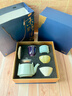 蝶設(shè)八一建軍節(jié)禮物退伍紀(jì)念品定制商務(wù)伴手禮五大名窯茶具套裝高檔 藍色【五大名窯茶具套裝】 教師節(jié)禮物老師紀(jì)念品 曬單實拍圖
