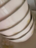 璽垚釉下彩碗碟套裝家用碗具陶瓷碗盤筷子高顏值餐具套裝喬遷禮品 10人食配湯碗 47件套 曬單實拍圖