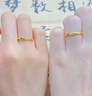 中國黃金（CHINA GOLD）黃金戒指女男款情侶對戒足金冰川指環(huán)情人節(jié)生日禮物送女友老婆 【女戒】冰山戒指 約1.1-1.2g 曬單實(shí)拍圖