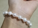 meluxe美奈 S925銀淡水珍珠項鏈白色串珠項鏈媽媽款含證書(shū) 生日禮物 S925銀套裝8-9mm/42cm近圓 曬單實(shí)拍圖