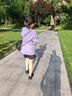 艾倫伯頓跑步運(yùn)動(dòng)套裝女假兩件內(nèi)襯三分褲夏季大碼體育中考田徑服瑜伽健身 兩件套紫黑【防走光 可放手機(jī)】 M 【100-120斤】 曬單實(shí)拍圖