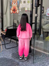 G.DUCKKIDS童裝女童秋裝套裝2024新款洋氣兒童衣服中小童庫洛米衛(wèi)衣兩件套 紫色庫洛米-春秋款 110 建議100-110cm4-5歲 曬單實拍圖