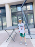 G.DUCKKIDS小黃鴨童裝哪吒衣服男童夏季套裝兒童夏裝服裝哪咤帥氣男孩運(yùn)動(dòng)服 綠色西瓜 90 尺碼建議1~2歲 曬單實(shí)拍圖