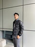 高梵黑金鵝絨服小黑金5.0立領百搭2025年新款男士短外套 黑色 L 曬單實拍圖