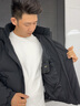鴨鴨時空道宇系列短款三防羽絨服男女同款2025冬季新款泡芙加厚外套 月光白色 M (建議110-130斤) 曬單實拍圖