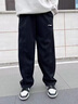 LI-NING KIDS李寧兒童褲子春秋季寬松休閑男童直筒褲棉質(zhì)親膚青少年速干運(yùn)動褲 黑色-直筒褲【春夏薄款】 170 cm 曬單實(shí)拍圖