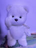莉娜熊（TeddyTales）小熊玩偶毛絨玩具熊泰迪手作熊安撫娃娃送禮送人女生生日禮物 長毛奶白（熱銷款） 中號站姿約30cm 曬單實(shí)拍圖