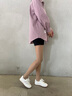 都市碼頭（CITY MARINA）品牌休閑鞋女夏季新款韓版百搭網(wǎng)面透氣運(yùn)動(dòng)跑步鞋輕便舒適女鞋子 米灰色1711皮面款 38 曬單實(shí)拍圖