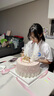 曼恒網(wǎng)紅男女朋友新鮮生日蛋糕同城配送當(dāng)天配送鮮花水果七夕情人蛋糕 A款小公主蛋糕 8英寸（適合2-4人） 曬單實(shí)拍圖