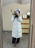 波司登（BOSIDENG）于適同款25新款羽絨服男女同款情侶長款寬松舒適連帽面包服外套 【店長推薦】淡灰藍(lán)|5979 S 160/84A 體重約110-125斤 曬單實拍圖
