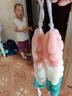 沐浴球大號沐浴條加厚長條洗澡巾搓背巾拉背條浴擦搓澡神器 有彈性可搓背【加厚版】*送掛鉤 【青白粉色】2條裝 曬單實拍圖