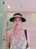 CARNEGIE&KEITH防曬遮陽帽子女黑膠防紫外線空頂太陽帽子沙灘旅行草帽大檐顯臉小 卡其色【輕奢高級感禮盒裝】 曬單實(shí)拍圖