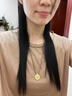 海上羅孚黃金點(diǎn)鉆玫瑰花窗吊墜女新款999足金八寶羅盤項(xiàng)鏈送女友生日禮物 禮盒定金勿拍 曬單實(shí)拍圖