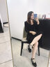 內(nèi)增高女鞋2025秋季新款厚底真皮加絨休閑老爹鞋黑色輕便阿甘鞋潮 黑色-單里【隱形增高7cm】 36 曬單實(shí)拍圖