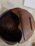初心實(shí)木泡腳桶木桶家用洗腳盆按摩足浴桶過(guò)膝木質(zhì)泡腳盆養生桶洗腳桶 高24.5cm大葉花梨(有穴位有蓋)+泡腳包 曬單實(shí)拍圖