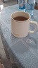 CLITON陶瓷馬克杯大容量帶勺蓋咖啡杯牛奶杯早餐杯辦公杯茶杯白色350ml 曬單實拍圖