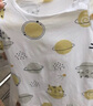 舒貝怡兒童t恤男女童裝打底衫夏季休閑嬰兒衣服純棉短袖上衣 黃色80CM 曬單實(shí)拍圖