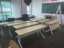 奧格龍折疊培訓(xùn)桌椅會(huì)議桌組合雙人課桌帶輪可移動(dòng)辦公桌可組合 1.6*0.5米含2椅     兩張起發(fā) 曬單實(shí)拍圖