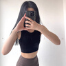 抱抱棉女士?jì)纫屡懿竭\動(dòng)瑜伽防震外穿聚攏防下垂背心式一體少女文胸黑XL 曬單實(shí)拍圖