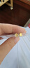 周六福（ZLF） 黃金耳飾女足金999六芒星造型耳釘時尚干練星星耳針 計價 1.48g 曬單實拍圖