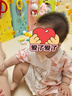巴厘小豬女寶夏裝短袖薄款兔寶寶衣服甜美公主風哈衣外出服嬰兒夏季連體衣 桃花朵朵開 90cm 曬單實拍圖