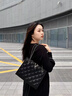 Chiecu Kscbn輕奢包包女包斜挎包女士單肩腋下托特包情人節(jié)生日禮物 子夜黑【送老婆送女友送媽媽】 【精美禮盒裝】 曬單實(shí)拍圖