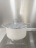 KIWICOO德國有鈦湯鍋不粘鍋家用雙耳蒸煮鍋煲湯鍋電磁爐燃?xì)庠钔ㄓ弥笾噱?鈦陶瓷【0涂層】湯鍋 24cm 曬單實拍圖