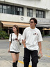 love legend情侶裝短袖t恤夏季套裝寬松圓領(lǐng)半袖上衣班服定制學(xué)生情侶衣服 白色+白色 M 男+女S 曬單實(shí)拍圖