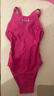 洲克（ZOKE）親子裝女士連體三角女童專(zhuān)業(yè)游泳訓練溫泉度假戲水學(xué)生競速泳衣女 玫紅 140cm -64-55（14） 曬單實(shí)拍圖