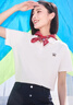 佐丹奴短袖Polo衫女萊卡棉珠地布元?dú)庑〈汤C翻領(lǐng)上衣05315390 曬單實(shí)拍圖