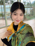 BGUG真絲圍巾簡(jiǎn)約格子桑蠶絲絲巾女春秋冬季70中方巾披肩 千里江山圖-黃色 曬單實(shí)拍圖