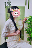 邦帛世新中式改良旗袍女2025夏季國風(fēng)優(yōu)雅氣質(zhì)長(cháng)款開(kāi)叉連衣裙日常修身 新中式改良旗袍【花色】 M 碼（適合110斤-120斤） 曬單實(shí)拍圖