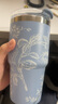 WEDGWOOD威基伍德陶瓷內(nèi)膽漫游美境吸管杯藍(lán)592ml保冷杯保溫杯高顏值 曬單實(shí)拍圖