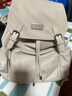 新秀麗（Samsonite）時(shí)尚潮流女士背包書包大容量旅行包雙肩包NW7 米色畢業(yè)旅行 曬單實(shí)拍圖