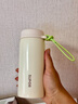 蘇泊爾（SUPOR）保溫杯316L不銹鋼水杯便攜泡茶杯高顏值迷你杯學(xué)生保溫杯車載杯子 慕斯白—迷你款—320ML 曬單實(shí)拍圖
