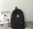 NY洋基隊聯(lián)名男女雙肩包大容量學(xué)生書包初中高中韓版旅行電腦背包 NY-黑色 曬單實拍圖