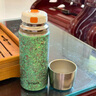 虎牌香港直郵（TIGER）純鈦保溫杯燜茶泡茶鈦杯彈跳蓋商務(wù)車(chē)載水杯子 結晶綠400ml 曬單實(shí)拍圖