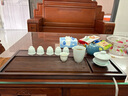 哈駱頓（HALODN）茶盤排水式家用簡(jiǎn)約整塊中式功夫茶臺(tái)黑檀木紋茶托盤茶具干泡 品意-黑檀紋【66*30*2.5】 【2024新款茶盤+六重大禮】 曬單實(shí)拍圖
