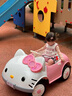 技速哈嘍Kitty兒童電動車四輪玩具車可坐人帶遙控kt汽車女孩生日禮物 新款KT貓烤漆粉：全功能超威電瓶 曬單實拍圖