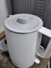 安博爾電熱水壺家用1.5L大容量燒水壺雙層防燙一體無(wú)縫內膽電水壺辦公室燒水壺自動(dòng)斷電開(kāi)水壺ABE1501 1.5L 【分離式拔蓋】無(wú)縫膽防燙白色 曬單實(shí)拍圖