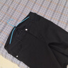 美式牛仔短褲男士潮牌輕奢小直筒寬松彈力修身五分褲子休閑中褲 黑色 32 曬單實(shí)拍圖