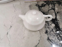 簡先生冰種玉瓷蘇志強漢君壺套組功夫茶具套裝泡茶壺大師款白瓷茶杯 冰種玉瓷-蘇志強-漢君壺方融小套 曬單實拍圖