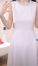Mandy Zhang法式赫本風(fēng)氣質(zhì)粉色訂婚連衣裙女夏季宴會正式禮服裙子 櫻花黛粉 珍珠鑲鉆 L 曬單實(shí)拍圖