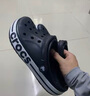 crocs卡駱馳貝雅卡駱班|205089 黑色/白色-066 37/38(230mm)  曬單實(shí)拍圖