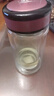 希諾（HEENOOR）雙層玻璃杯女清新花茶水杯小巧便攜家用過濾茶水分離泡茶杯子 桃紅 220ml 曬單實拍圖