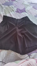 逸陽涼感防曬短褲女2025夏新款休閑垂感顯瘦a字高腰黑色五分裙褲 黑色 28 曬單實拍圖